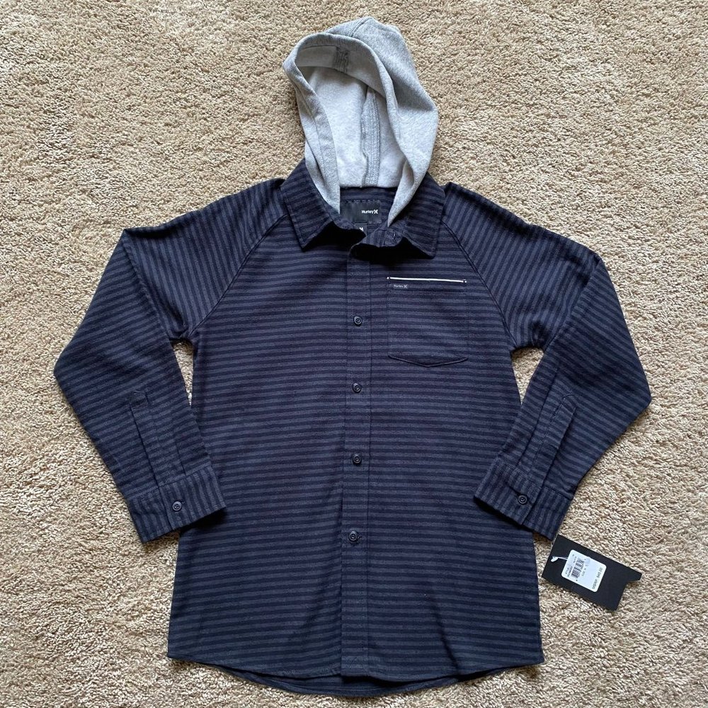 HURLEY Boys Hooded Top Size L Hurley